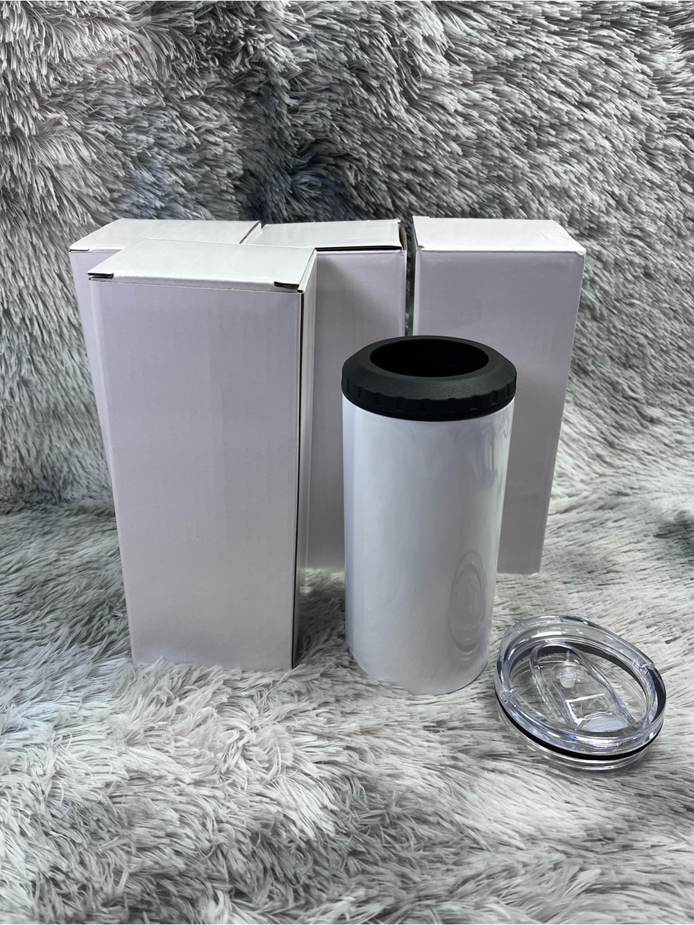 4 pack 16oz Sublimation Blanks 4-in-1 Can Cooler Tumblers